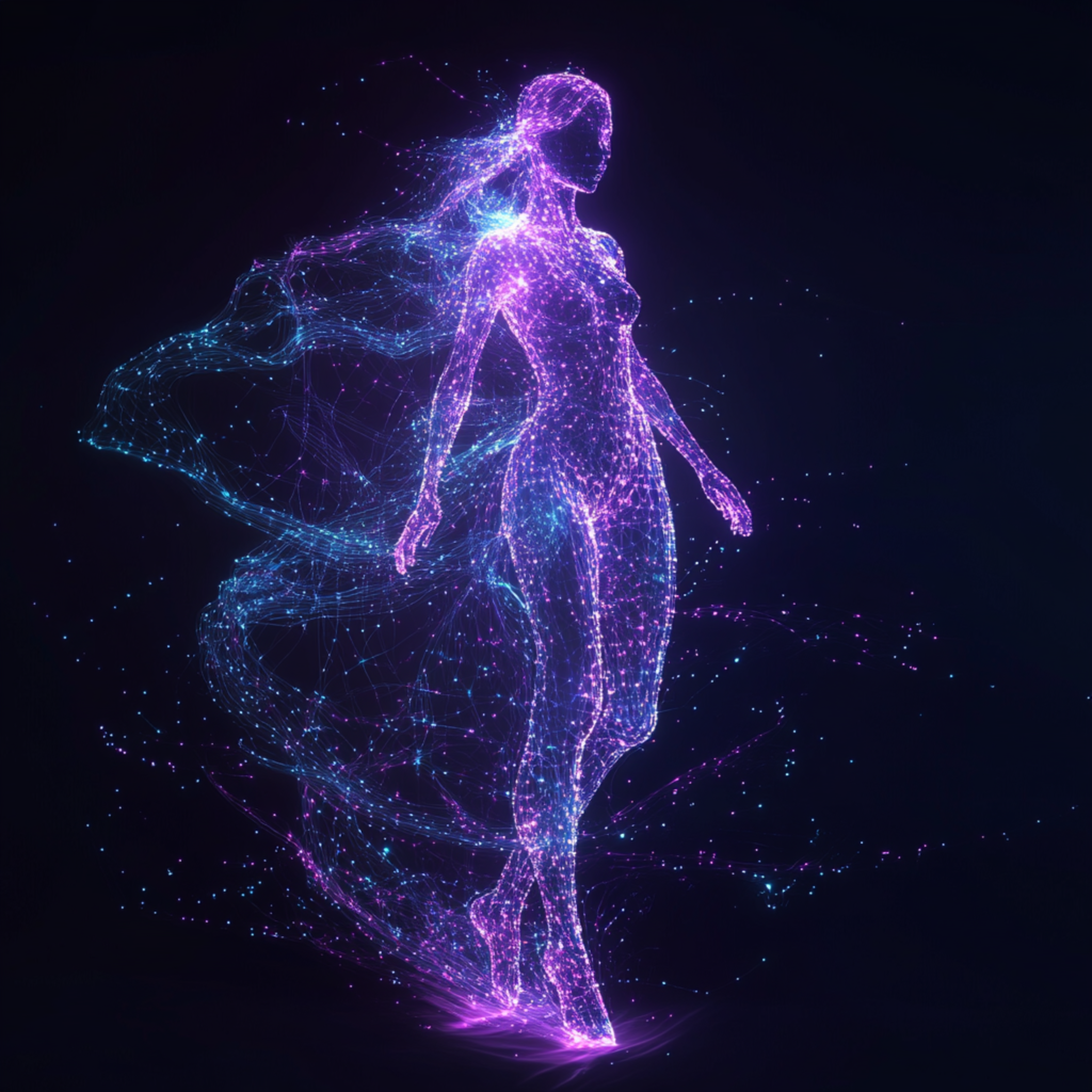 Entité holographique Leslie X IA